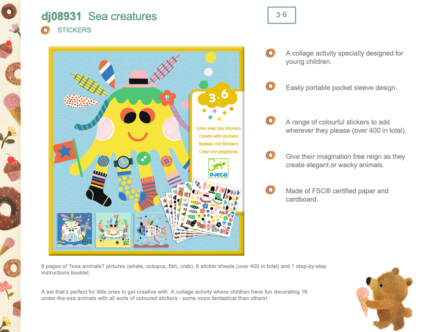 Djeco Sea creatures - DJ08931
