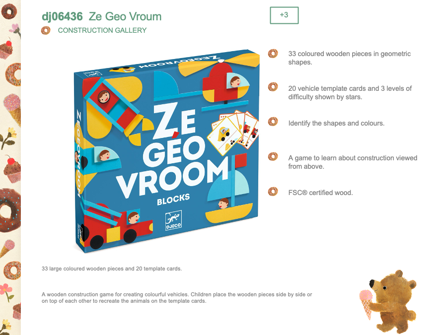 Djeco Ze Geo Vroum - DJ06436