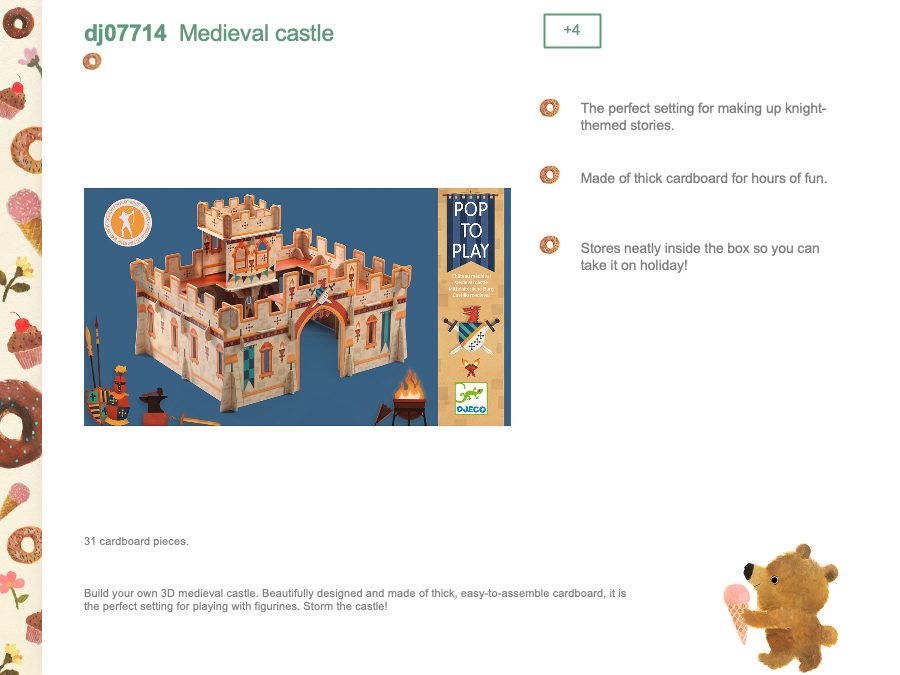 Djeco Medieval castle - DJ07714