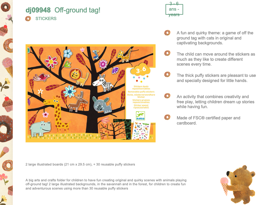 Djeco Off-ground tag! - DJ09948