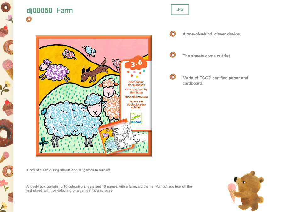 Djeco Coloring-in Farm - DJ00050