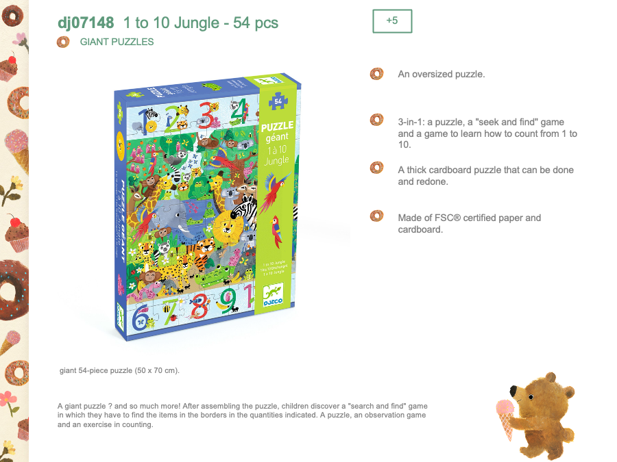Djeco 1 to 10 Jungle - DJ07148