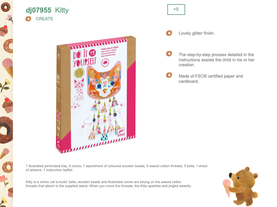 Djeco Chime to create - Kitty - DJ07955