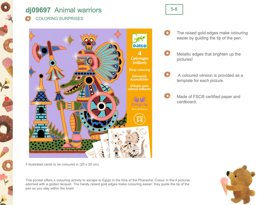 Djeco Animal warriors - DJ09697