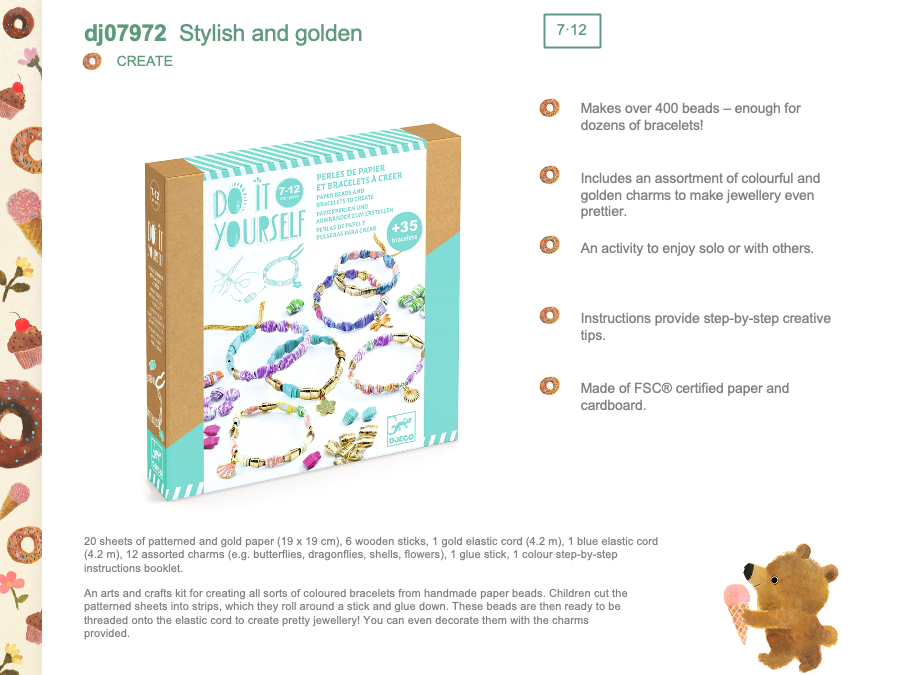 Djeco Stylish and golden - DJ07972
