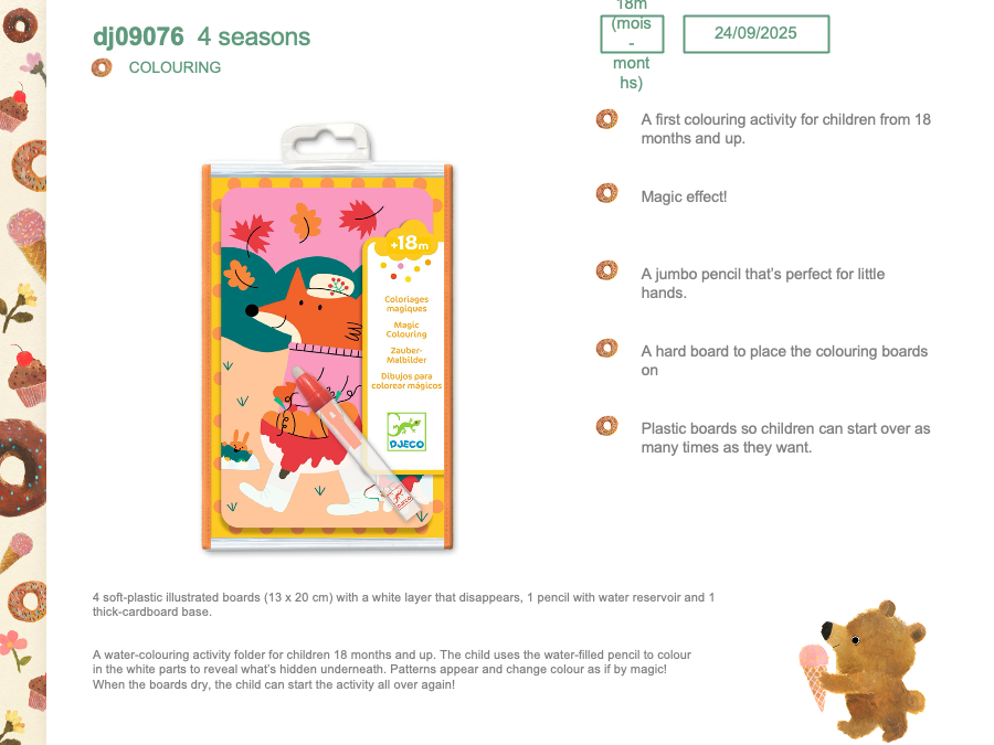 Djeco 4 seasons - DJ09076
