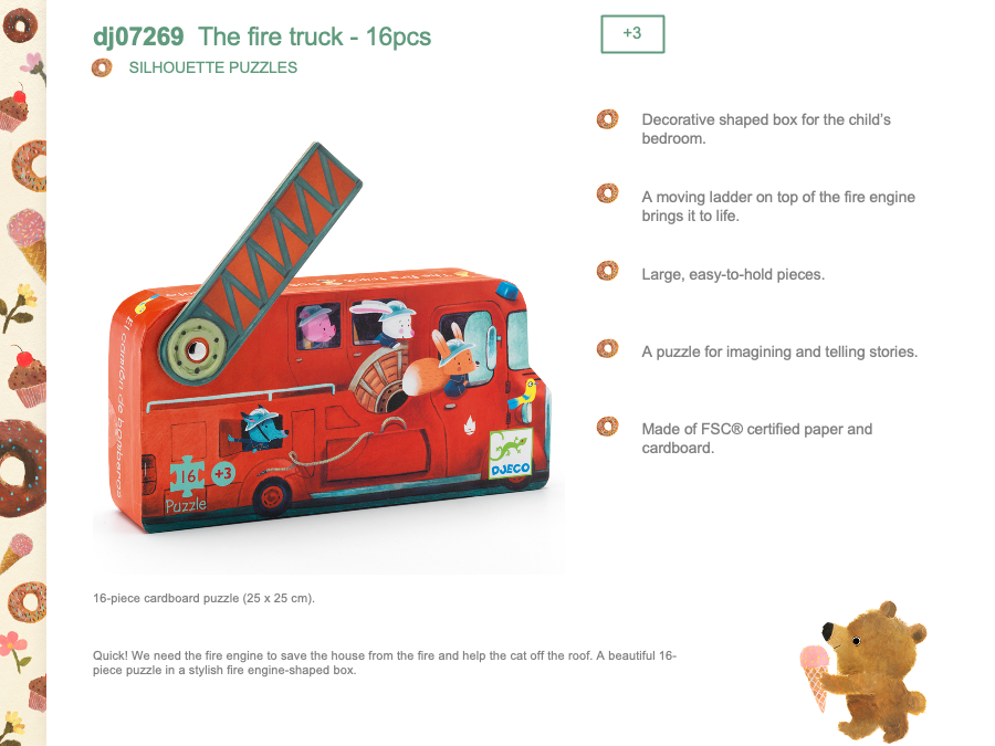 Djeco The fire truck - DJ07269