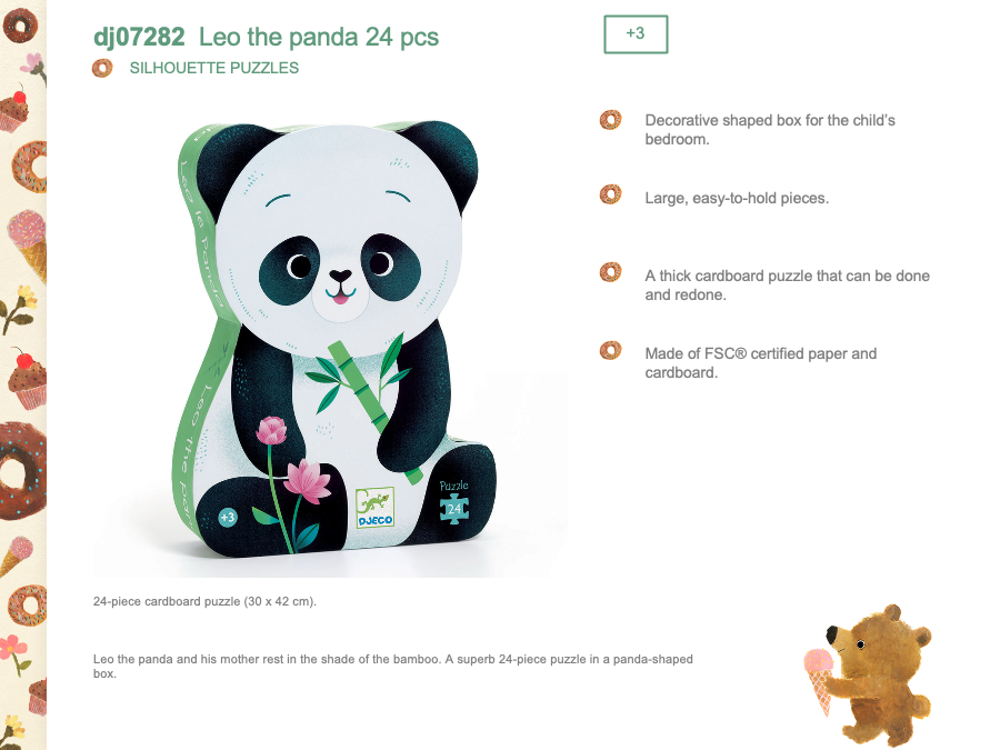 Djeco Leo the panda - DJ07282
