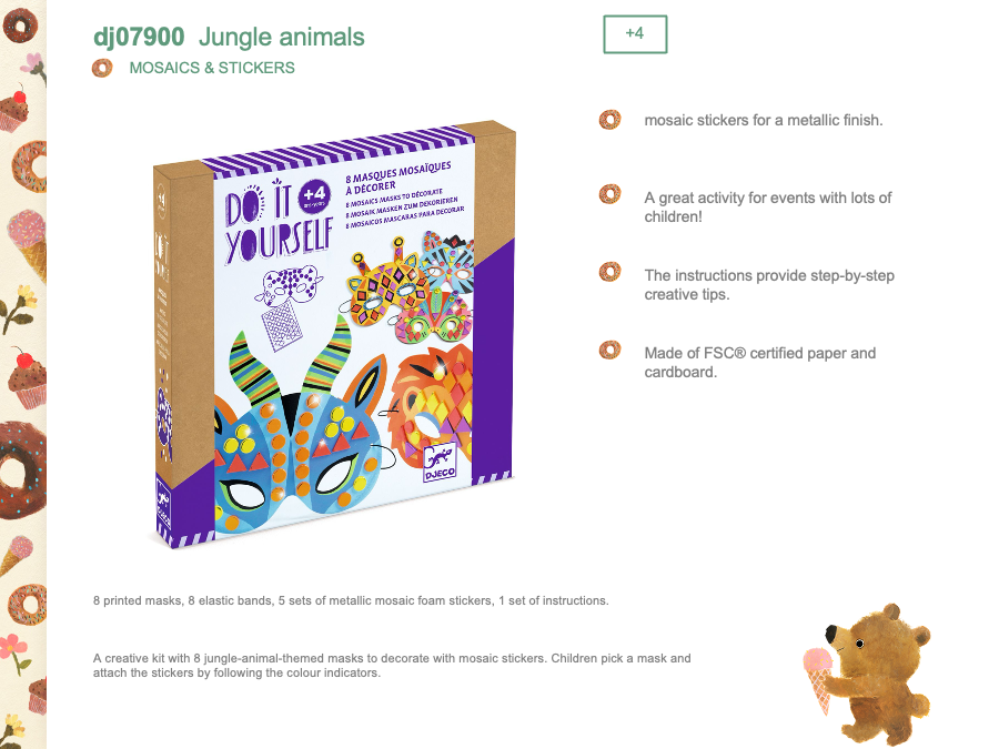 Djeco Jungle animals - DJ07900