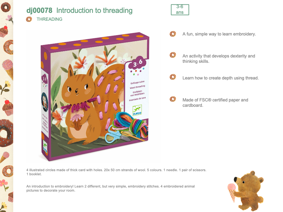 Djeco Introduction to embroidery - DJ00078