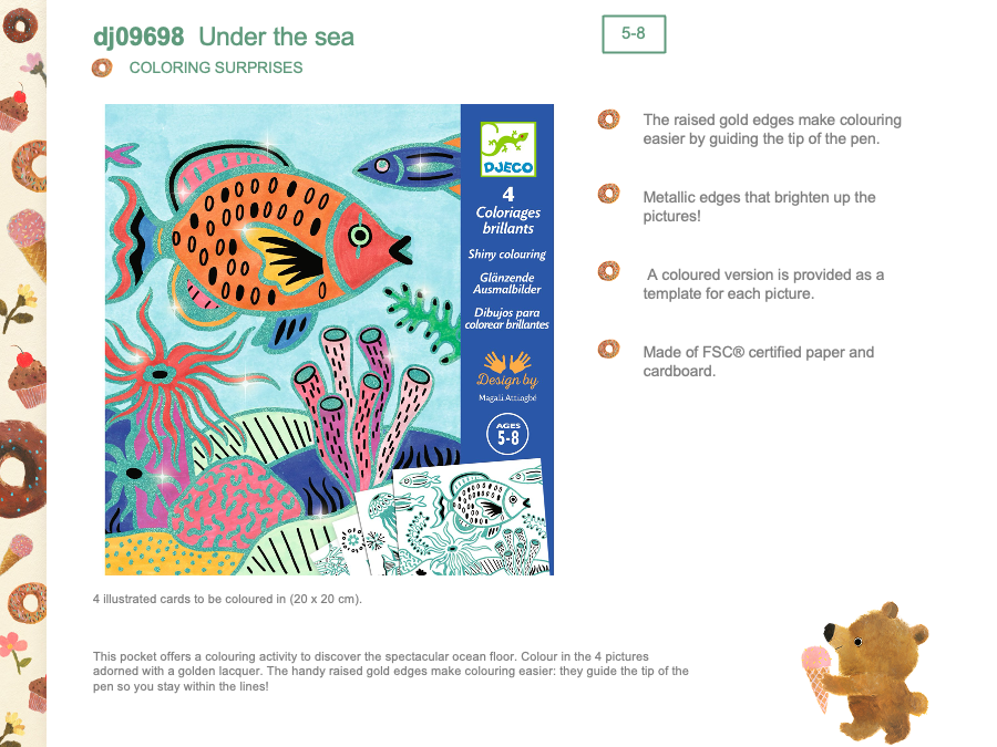 Djeco Under the sea coloring - DJ09698