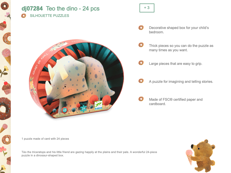 Djeco Teo the dino - DJ07284