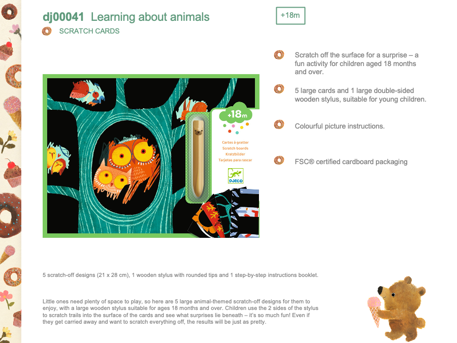 Djeco Learning about animals - DJ00041
