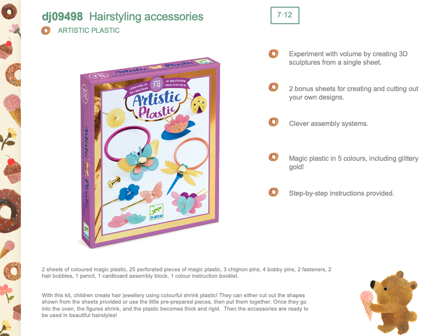 Djeco Magic plastic - Hairstyling accessories - DJ09498
