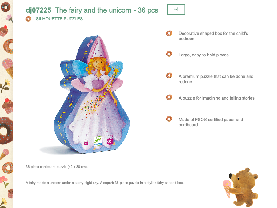 Djeco The fairy and the unicorn - DJ07225