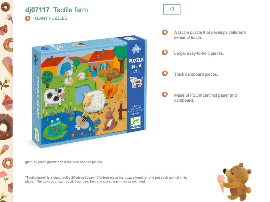 Djeco Tactile farm - DJ07117