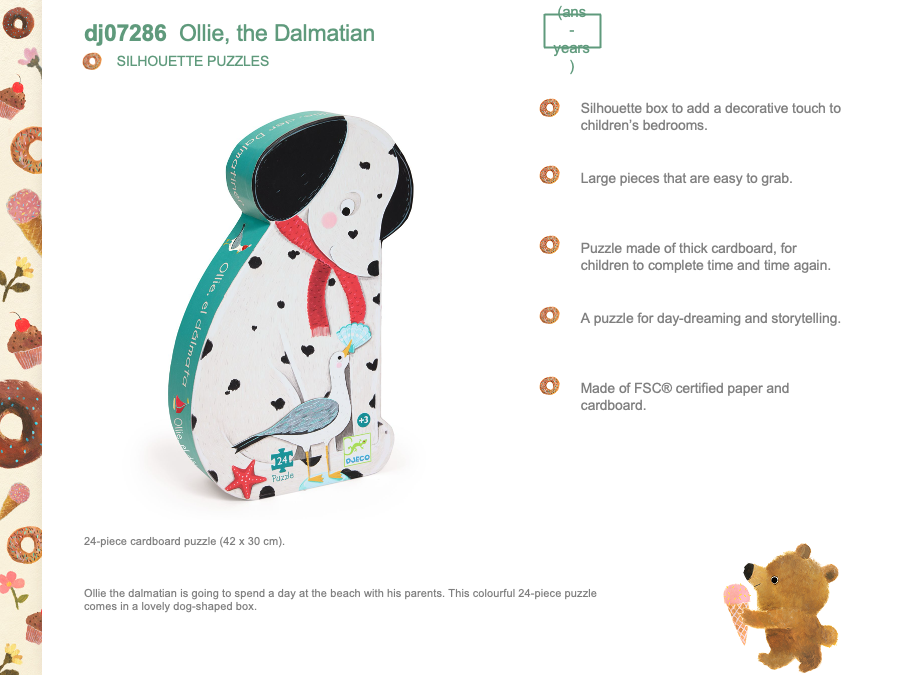 Djeco Ollie, the Dalmatian - DJ07286