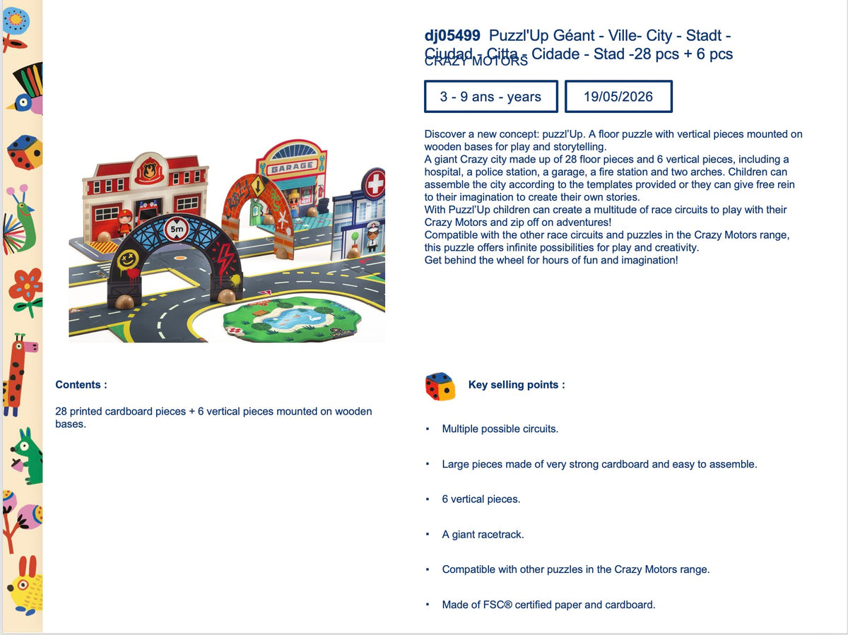 Djeco Puzzl'Up City - DJ05499