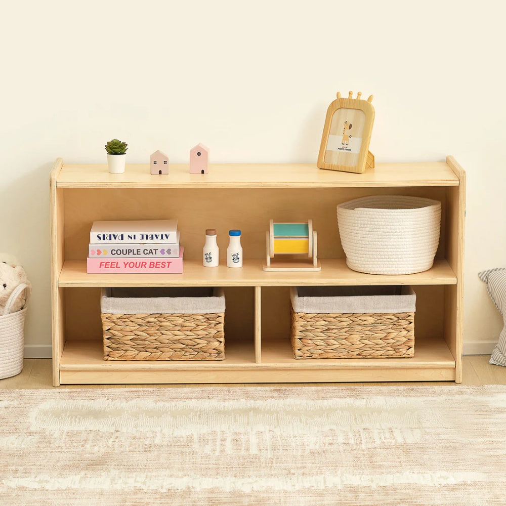 TookyToy - Wooden Shelf and Toy Storage for Kids Room: Plywood 60x114cm