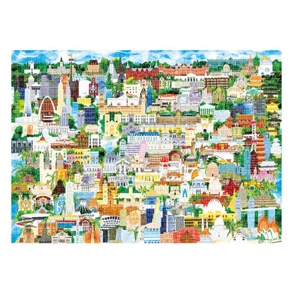Mideer - Architectural Marvels - 1000 Piece Jigsaw Puzzle in Gift Box