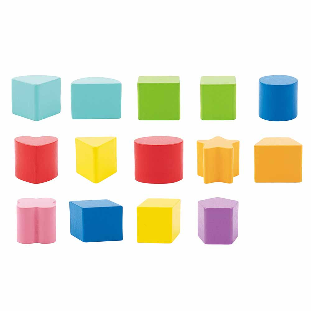 TookyToy - Wooden Pull Along Toy Car & Shape Sorter - Motherhood