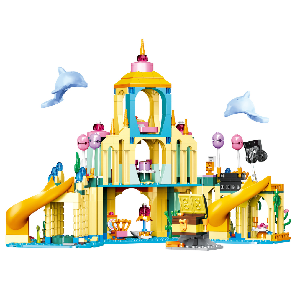 Cogo - Building Block Set - Magical Underwater Castle - 845 Pieces