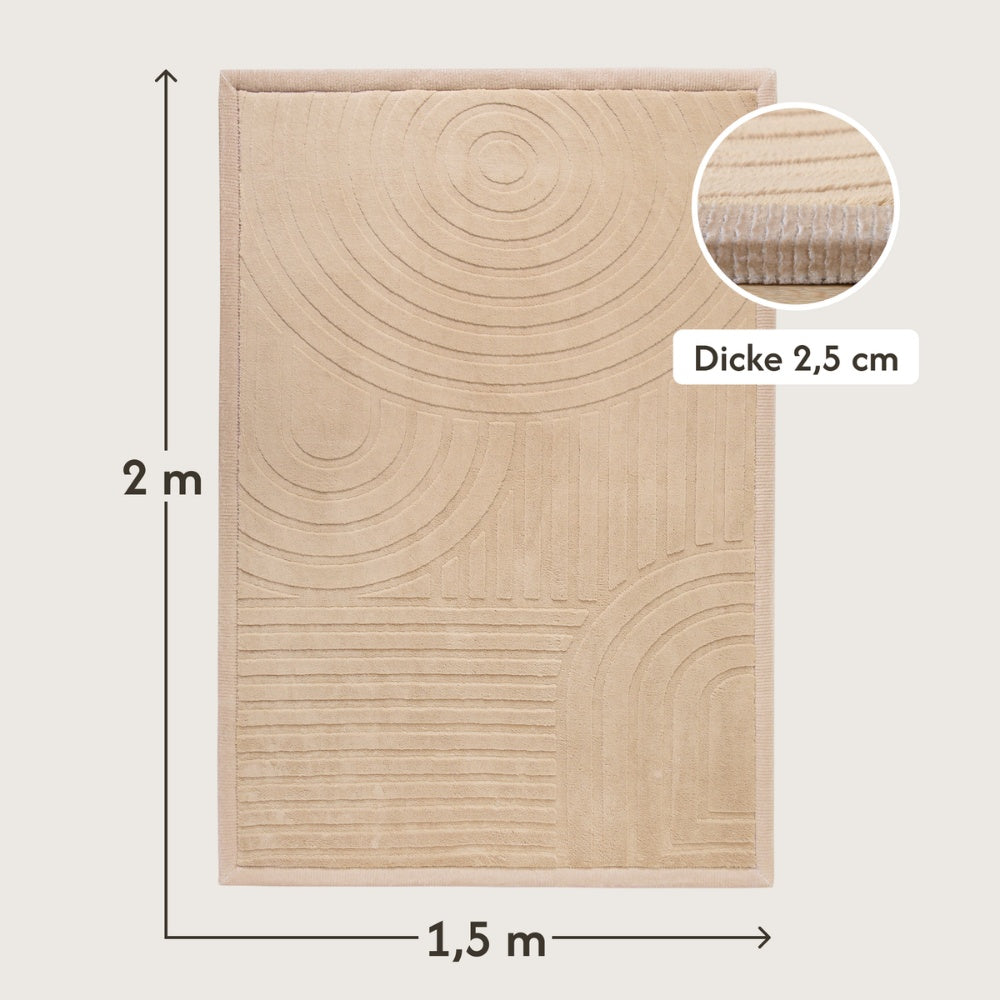 Hakuna Matte - CloudSoftRise Play Mat 3D Carpet - Arches 200 x 150 x 2.5 cm