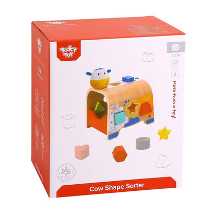 TookyToy - Wooden Shape Sorter with Blocks