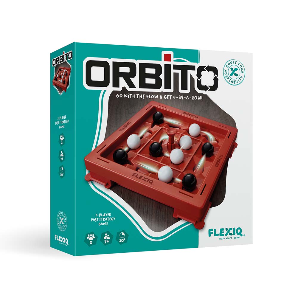 FlexiQ - Orbito - Moving 4 in a row- Educational Family Game