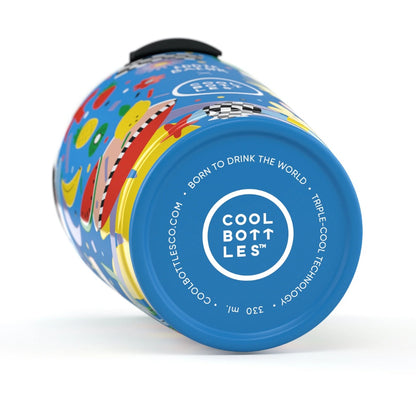 Cool Bottles - Triple-Insulated Travel Tumbler - Sunshine Fiesta 330ml