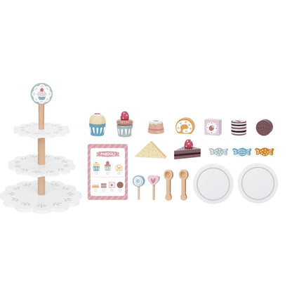 TookyToy - Pretend Play Dessert Stand Toy Set