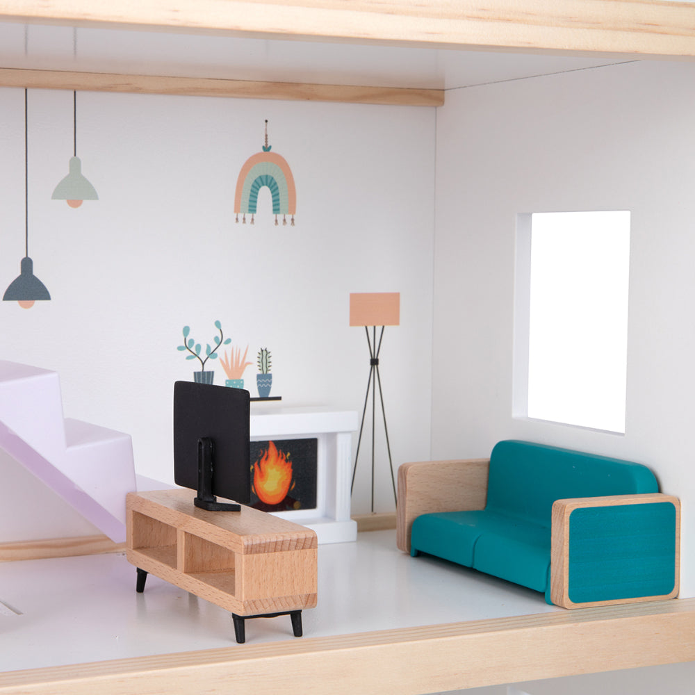 TookyToy - 3-Storey Doll House & Accessories - Motherhood