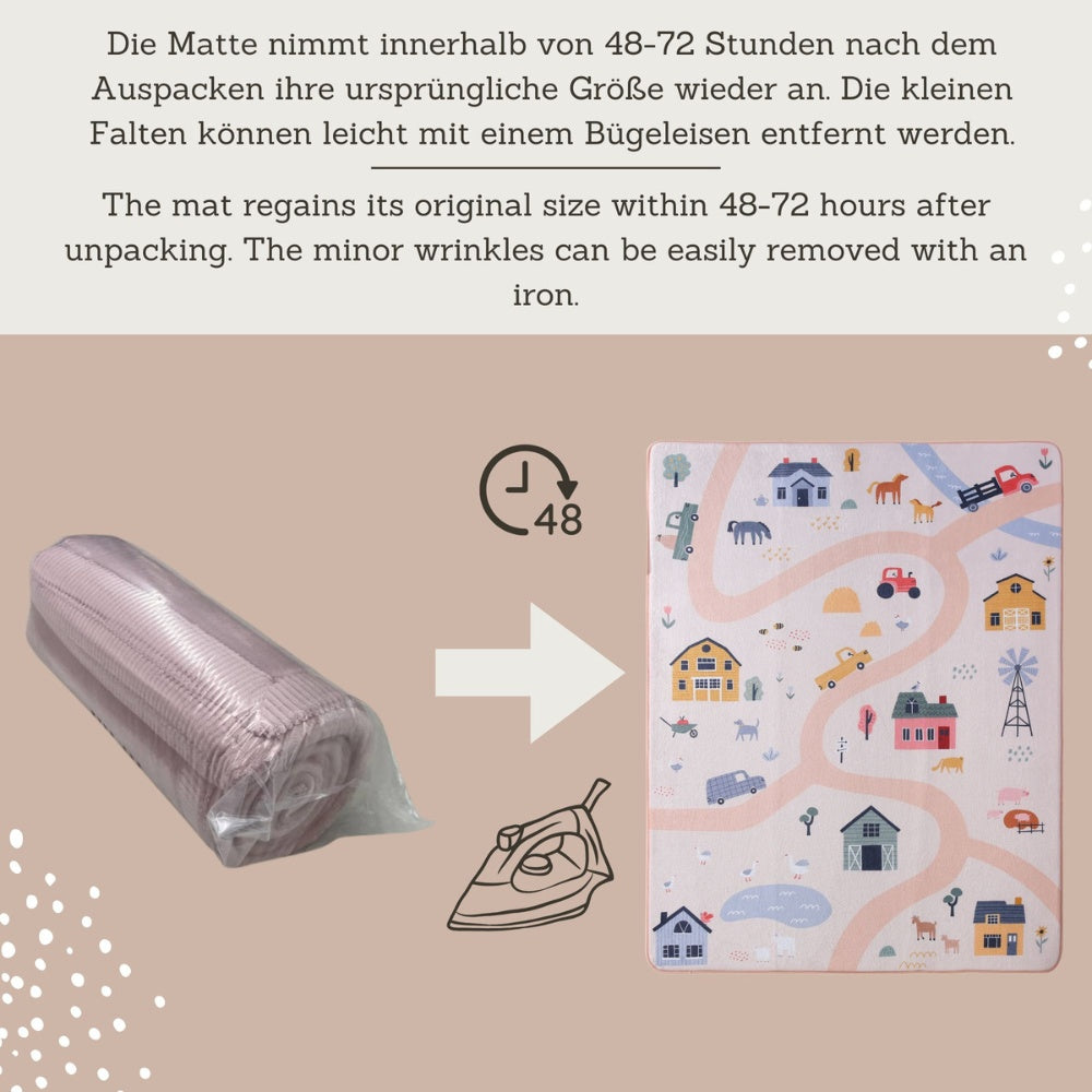 Hakuna Matte - CloudSoft Play Mat Carpet - Farm - 160 x 120 x 1.5 cm
