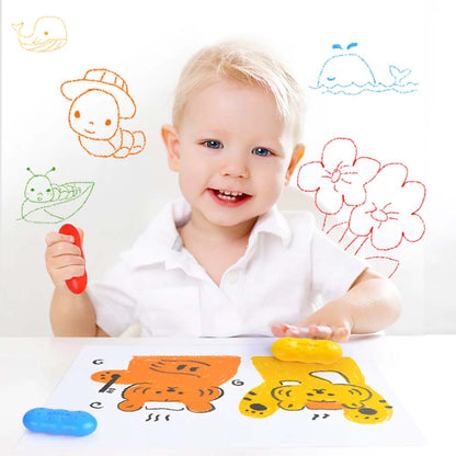 Mideer - Pea Beeswax Crayons - 8 Colours