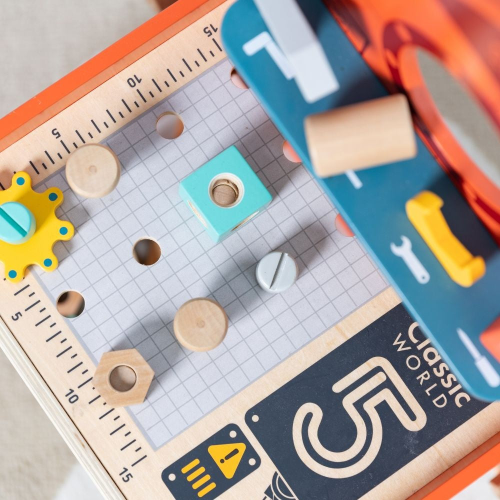 Classic World - Pretend & Play - Rocket Workbench & Tool Set