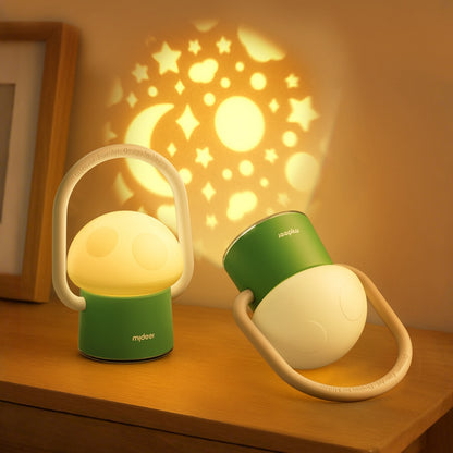 Mideer - 2-in-1 Magical Mushroom Lamp Night Light & Projector for Kids