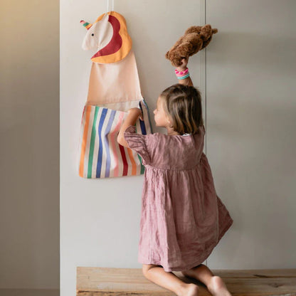 Play&Go - 2-in-1 Wall Storage & Tote Bag - Unicorn