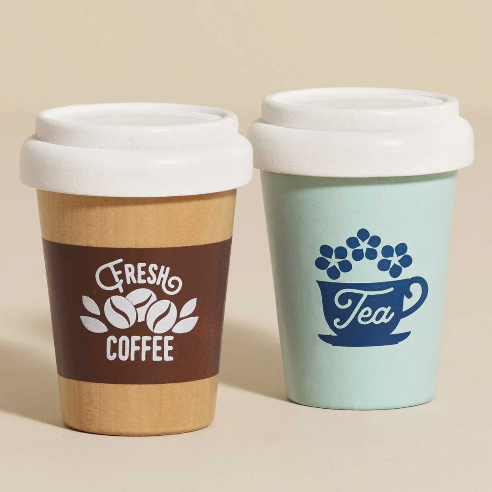 Le Toy Van - Wooden Tea & Coffee Re-Useable Eco Cups - 2pcs