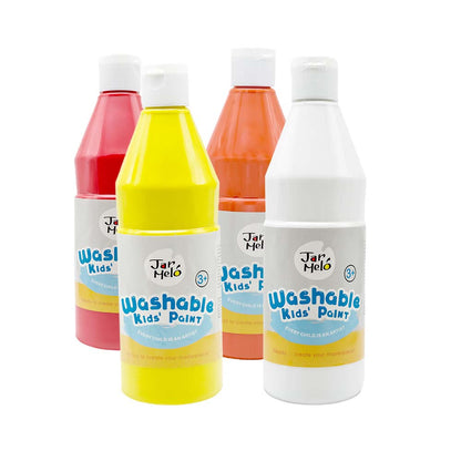 Jar Meló - Washable Paint Set for Kids - Non-Toxic Tempera Paint - 8 x 500ml