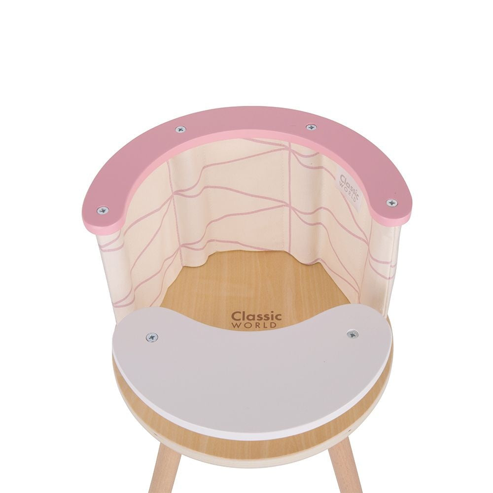 Classic World - Pretend & Play - Modern Doll High Chair