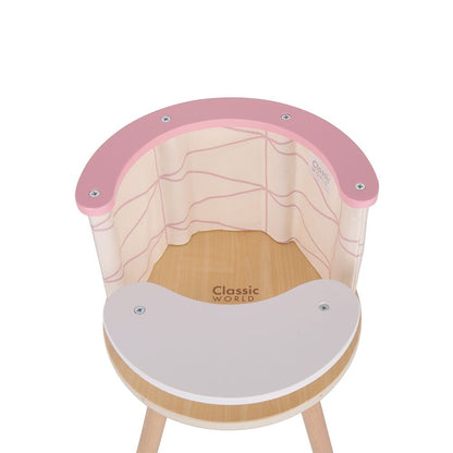 Classic World - Pretend & Play - Modern Doll High Chair