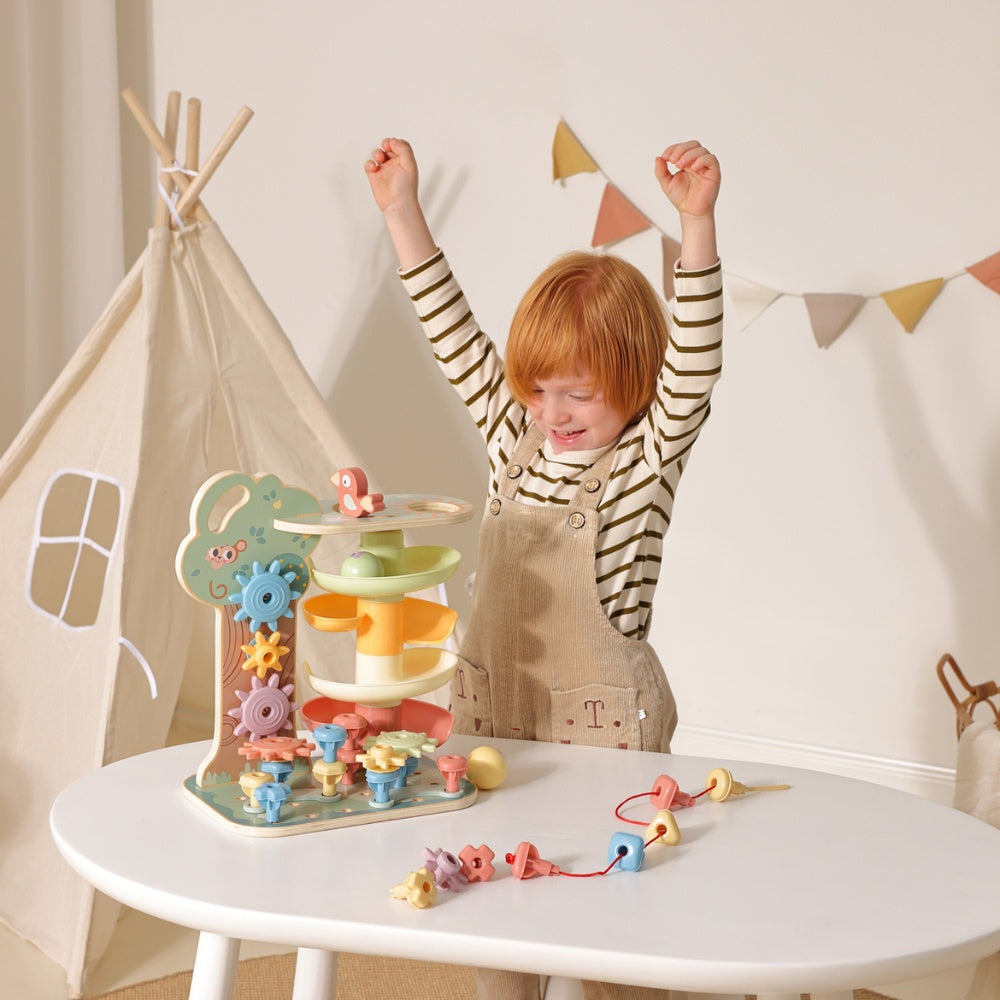 TookyToy - Montessori Tree Tower Multi-Activity Toy
