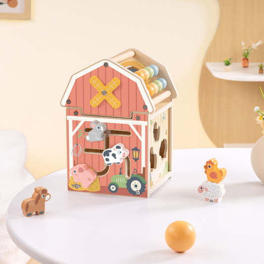TookyToy - Farmyard Play Cube Activity Toy