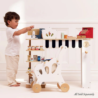 Le Toy Van - Wooden Shop Till: Cash Register and Money - 11pcs