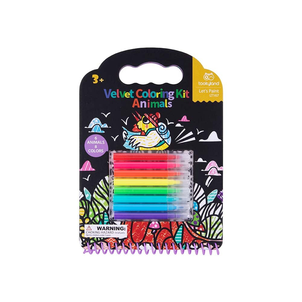 TookyToy - Velvet Coloring Kit - Animals-**