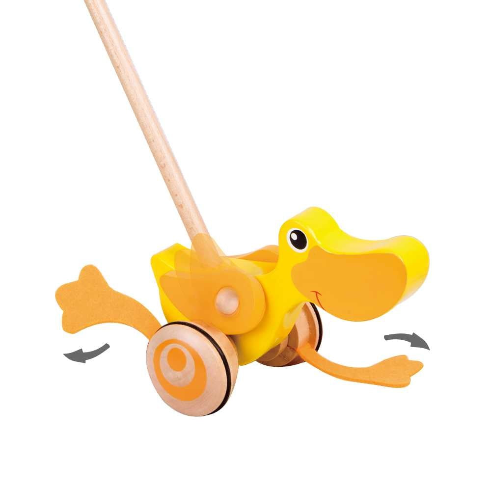 Classic World - Pull & Push Toy - Duck
