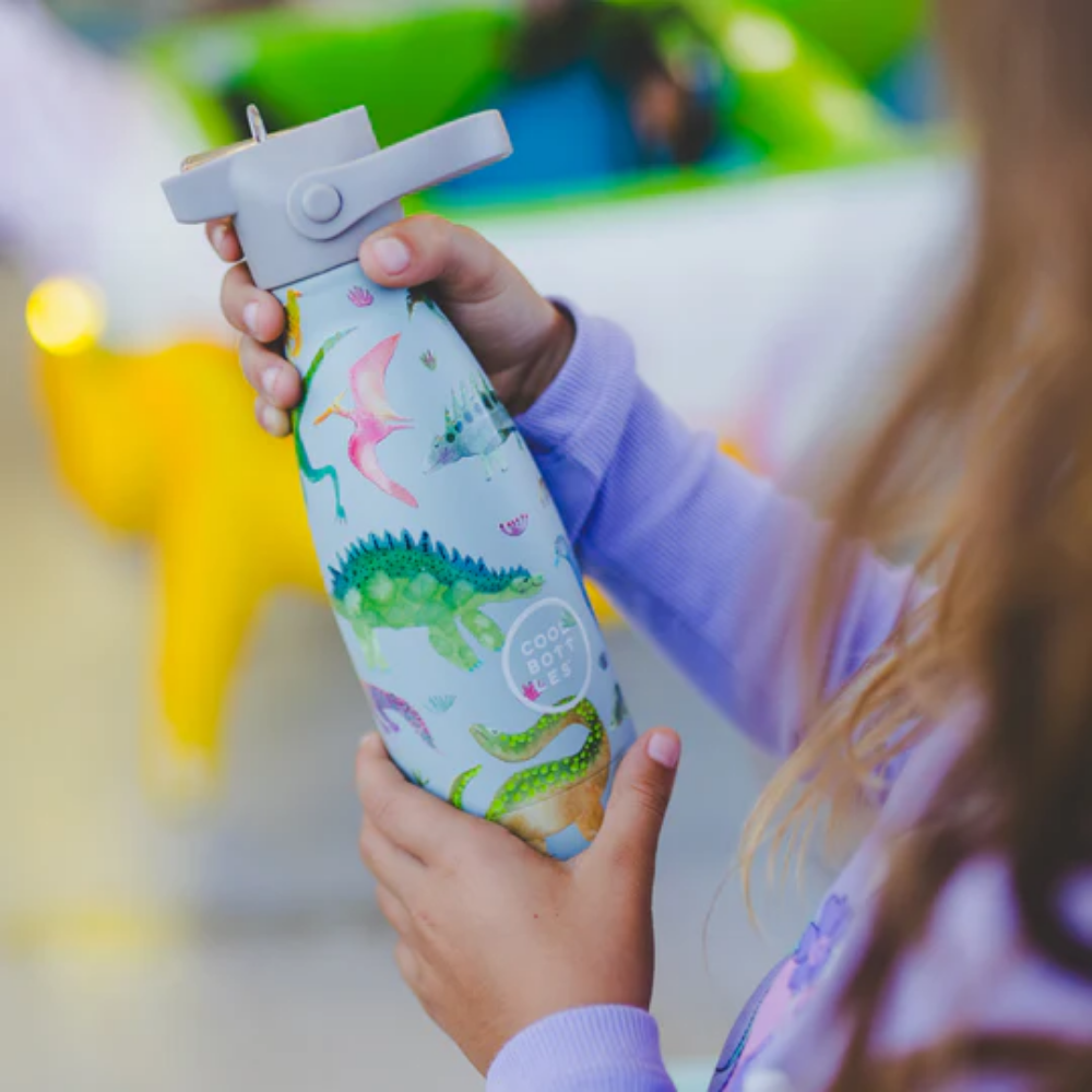 Cool Bottles - Kids Triple-Insulated Water Bottle - Dinos Planet 260ml