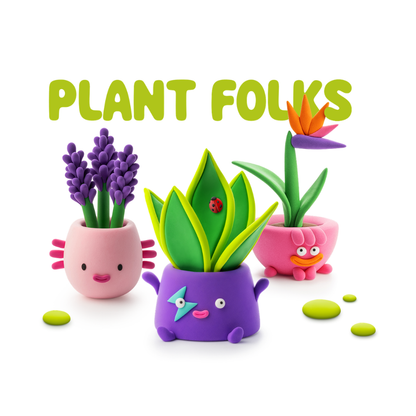 Hey Clay - Modelling Air-Dry Clay with Fun Interactive App - Plant Folks, 15 cans