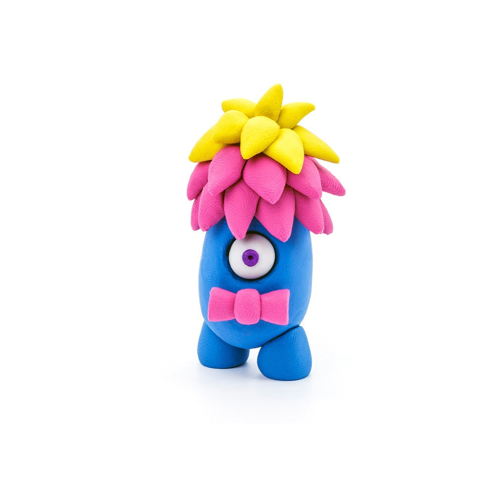 Hey Clay - Modelling Air-Dry Clay with Fun Interactive App - Hipster, series Monsters, 3 cans-**