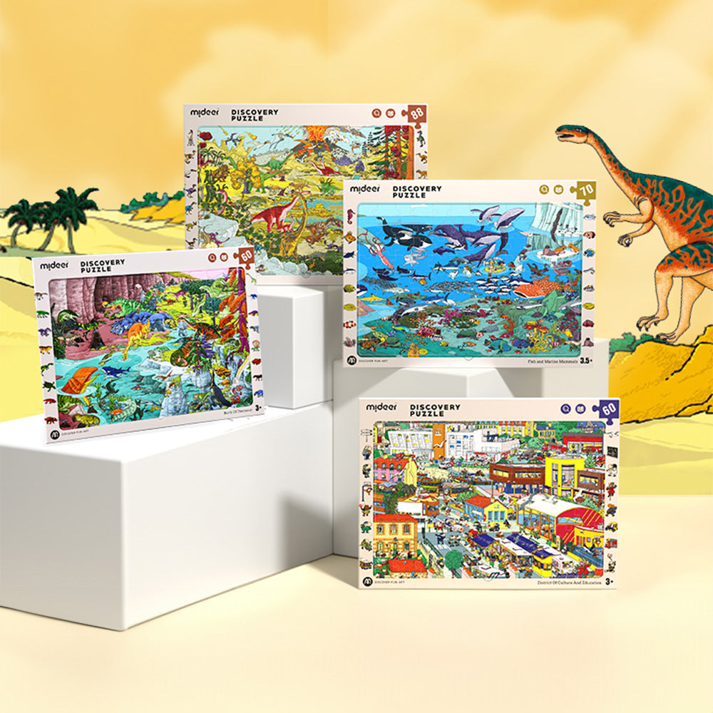 Mideer - Big City Small City Discovery Puzzle: 60 Pieces